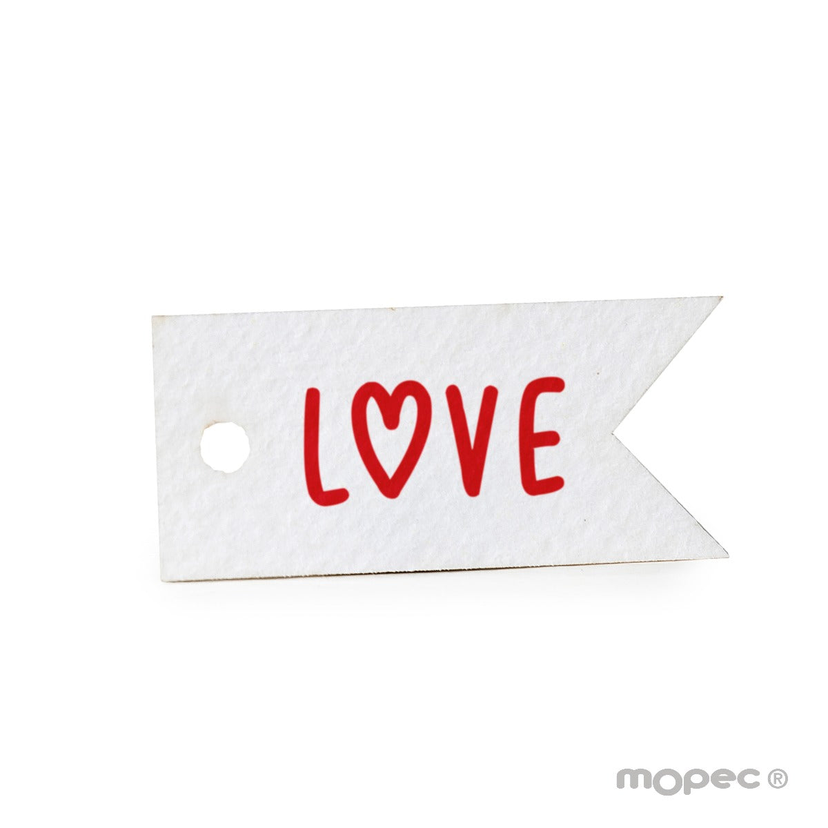 Tarjeta banderola LOVE 3,7x1,7cm. min.77