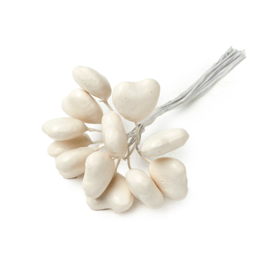 Corazón blanco porex , precio x pomo 12u, min.12