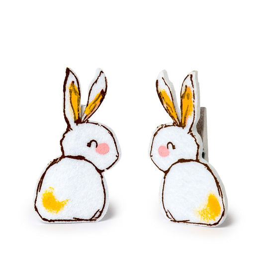 Pinza fieltro conejito de Pascua 6,6cm.min.6