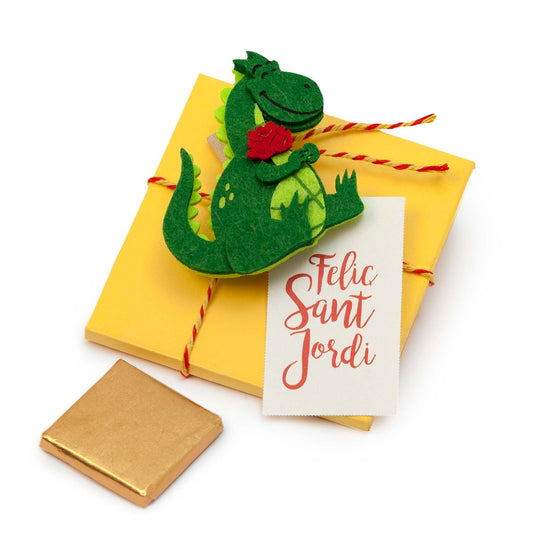 Caja pinza Dragón Sant Jordi 4 nap tarjeta incluida