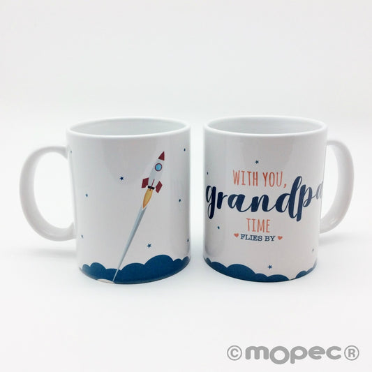 Taza cerámica With you Grandpa en caja regalo