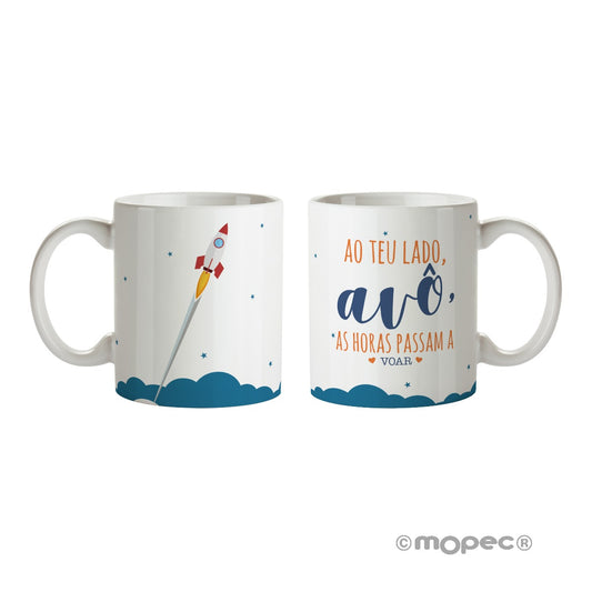 Taza cerámica Ao teu lado, Avô... en caja regalo