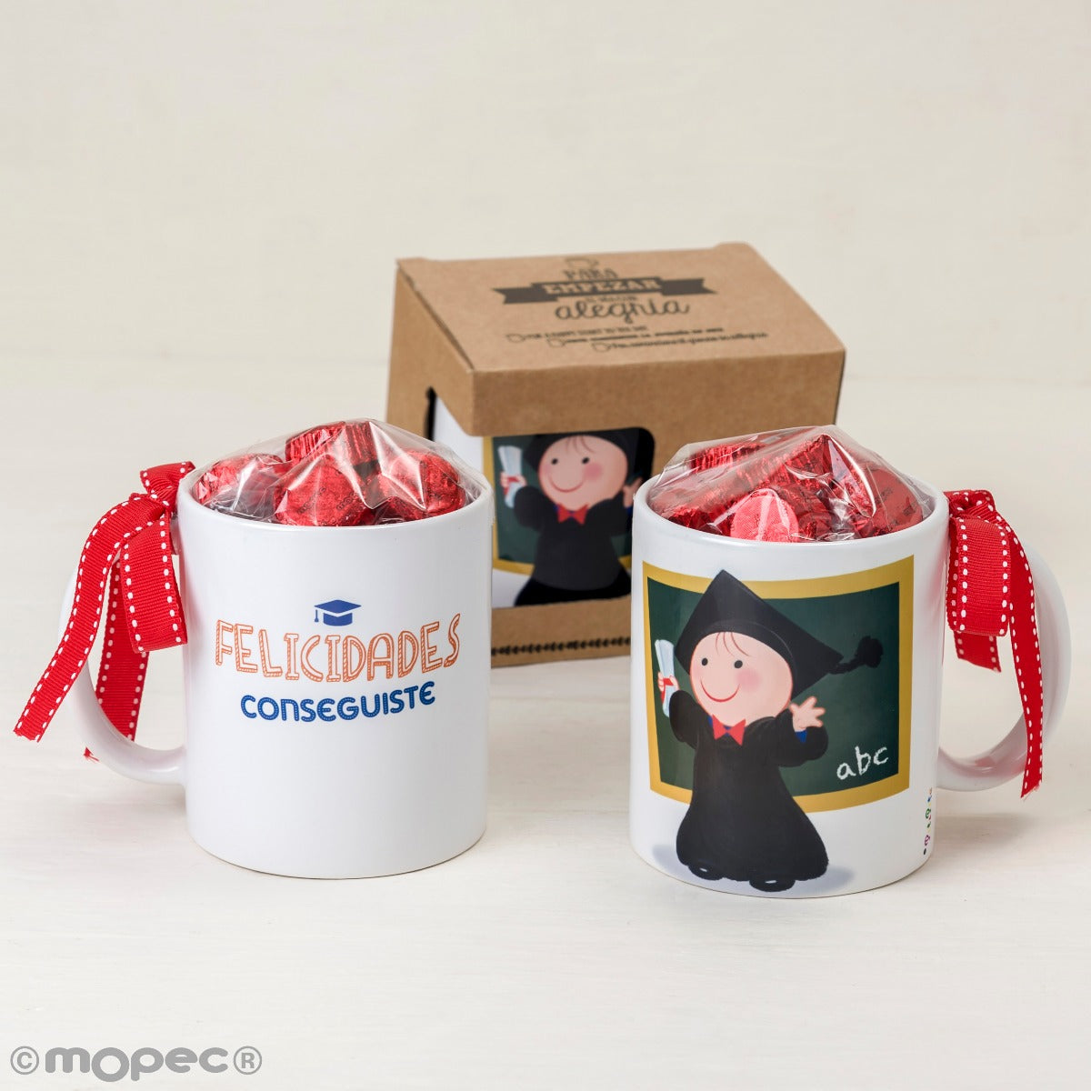 Taza cerámica Pit Felicidades Conseguiste con 6bombones