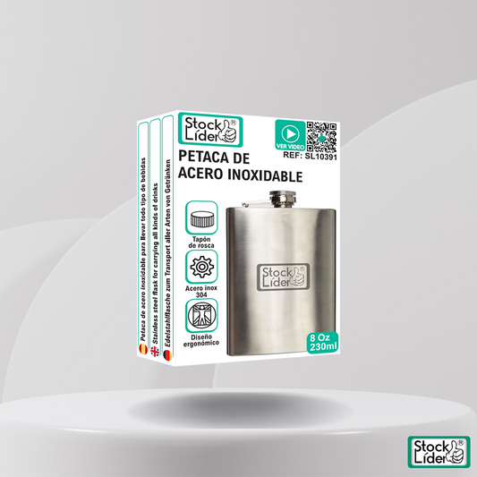 Petaca de acero inoxidable