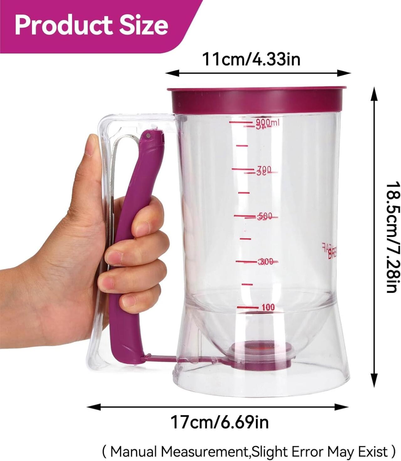 Dispensador masa para repostería