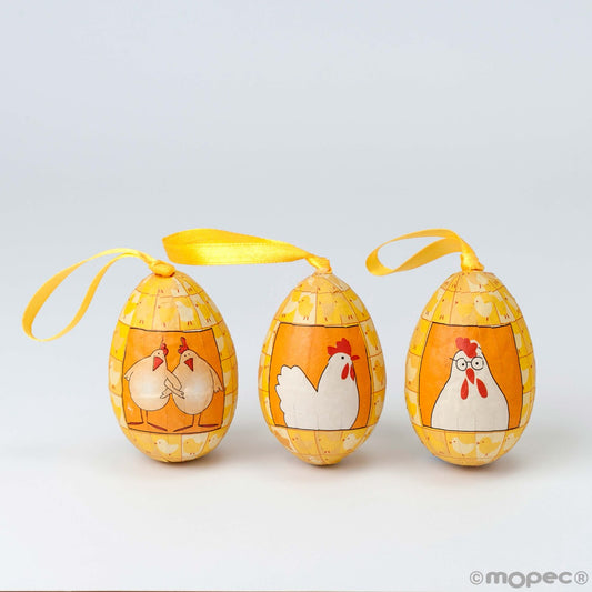 Caja de 6 huevos naranja 3x7cm precio por caja de 6