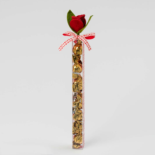 Estuche rosa y cinta corazones con 7 croki-chock*