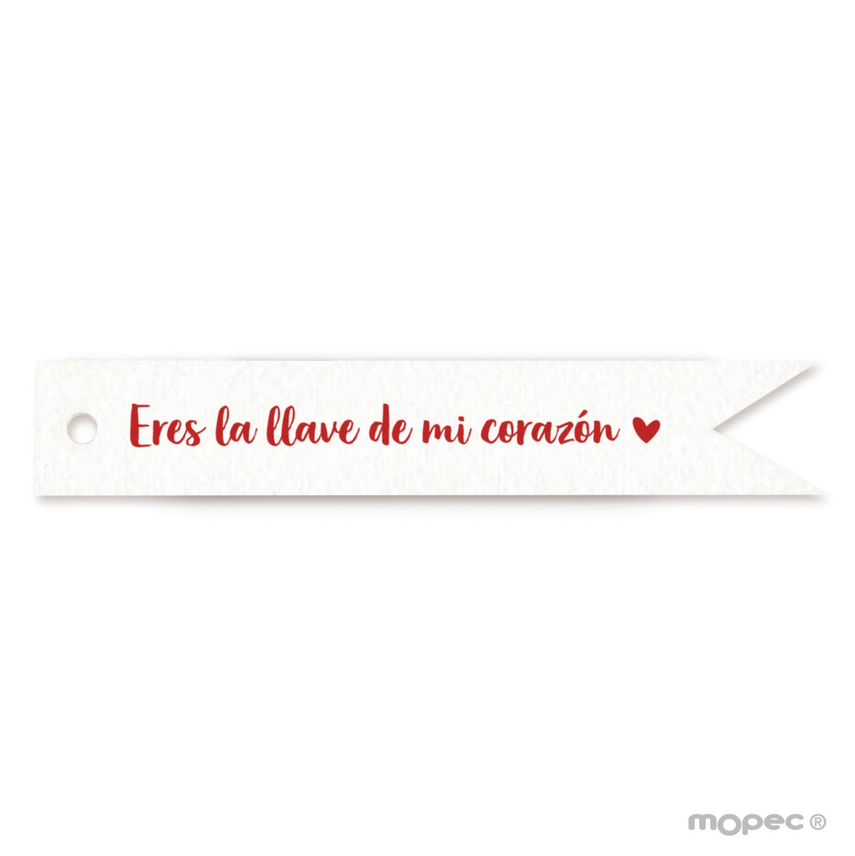 Tarjeta Eres la llave de mi corazón 11x2cm min20