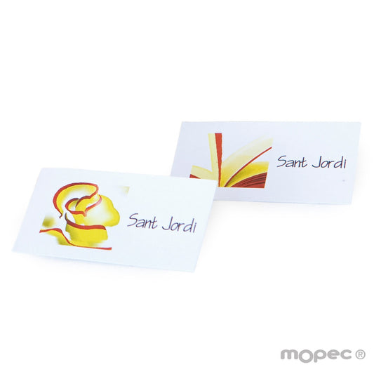 Tarjetas precortadas Sant Jordi 30xhj., min.5