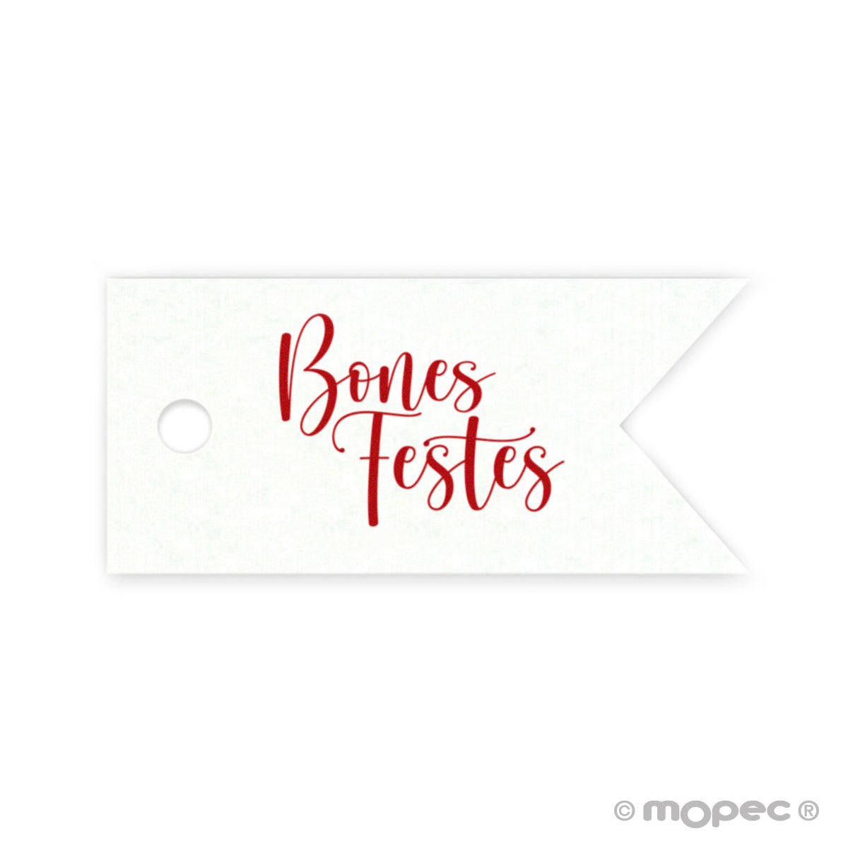 Tarjeta banderola Bones Festes 3,7x1,7cm min.77